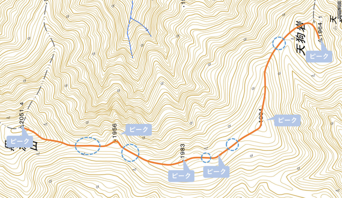 地形図で沢と尾根は表裏一体の存在 | noasobi