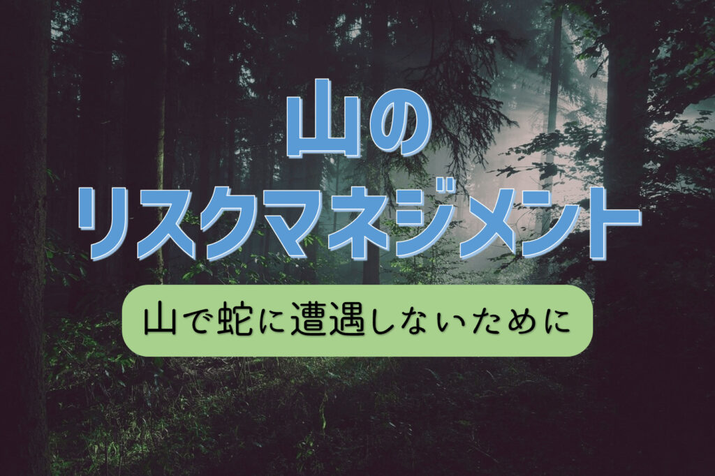 山歩きで注意したいヘビは？｜夏の岩場はマムシに注意！