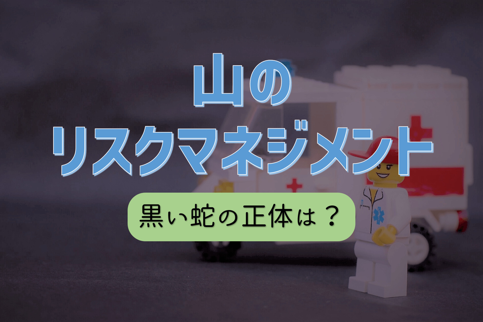 黒い蛇の正体 ココからハイクnoasobi ココロとからだに野遊びを