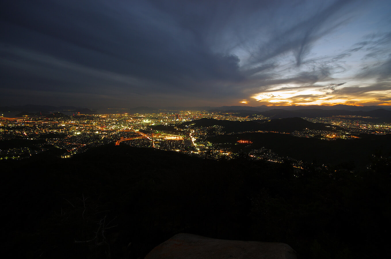 高尾山山頂からの夜景