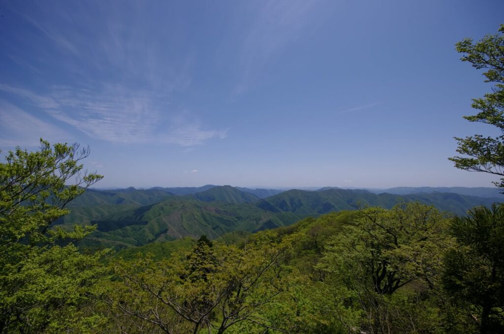 安蔵寺山山頂からの景色