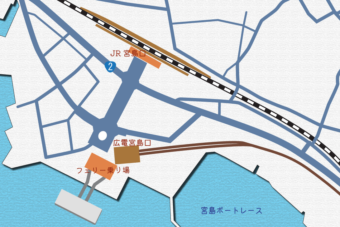 宮島口map