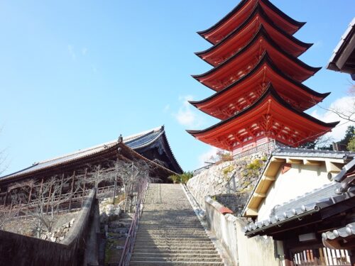 宮島の五重塔が綺麗に見える場所 | noasobi